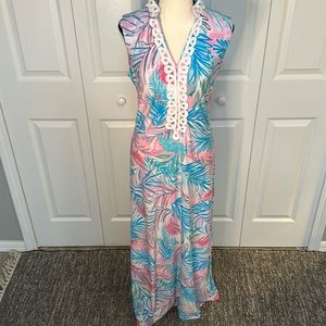 Tropical maxi dress by Pappagallo